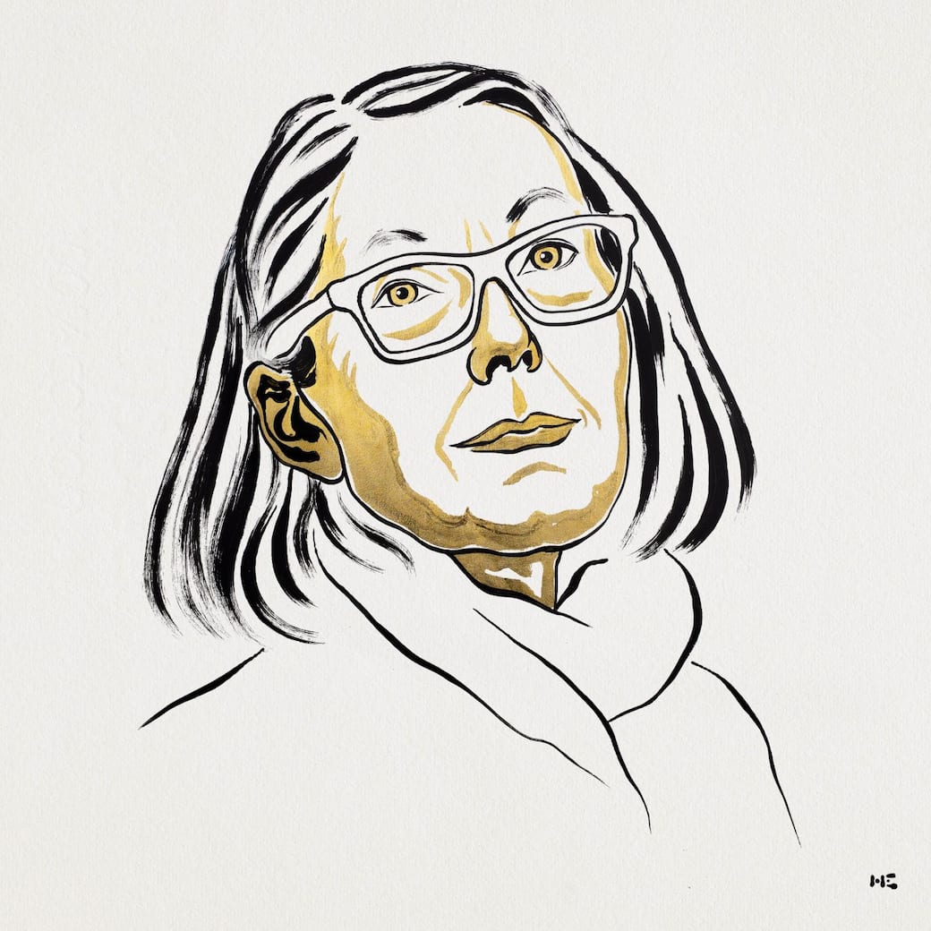 Anne Carson, Nobel Prize in Literature 2026. Credit Ill. Niklas Elmehed © Nobel Prize Outreach