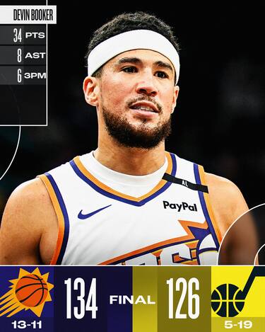 UTAH JAZZ-PHOENIX SUNS 126-134