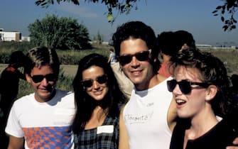 Emilio Estevez, Demi Moore, Rob Lowe and Melissa Gilbert (Photo by Ron Galella/Ron Galella Collection via Getty Images)