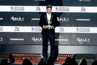 Khvicha Kvaratskhelia awarded as Best Goal of the Season during the 2023 edition of the event "Gran Gala Football AIC" organized by the Italian Footballers Association, in Milan, Italy, 04 December 2023. ANSA/MOURAD BALTI TOUATI


