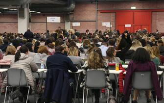 Concorso pubblico per 17 posti di Assisstente Amministrativo dell'AUSL area vasta Modena Piacenza a cui hanno partecipato circa 2000 persone nei padiglioni della Fiera di Modena (MODENA - 2019-11-12, ROBERTO BRANCOLINI) p.s. la foto e' utilizzabile nel rispetto del contesto in cui e' stata scattata, e senza intento diffamatorio del decoro delle persone rappresentate