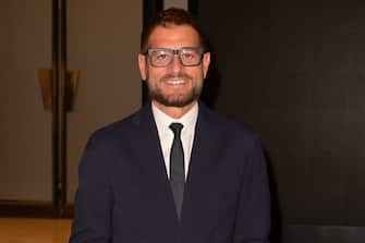 ROME, ITALY - 2023/05/27: Enrico Papi attends the Bullo Pan photocall, the new show by the boys of the national center against bullying Bulli Stop at Auditorium della Conciliazione. (Photo by Mario Cartelli/SOPA Images/LightRocket via Getty Images)