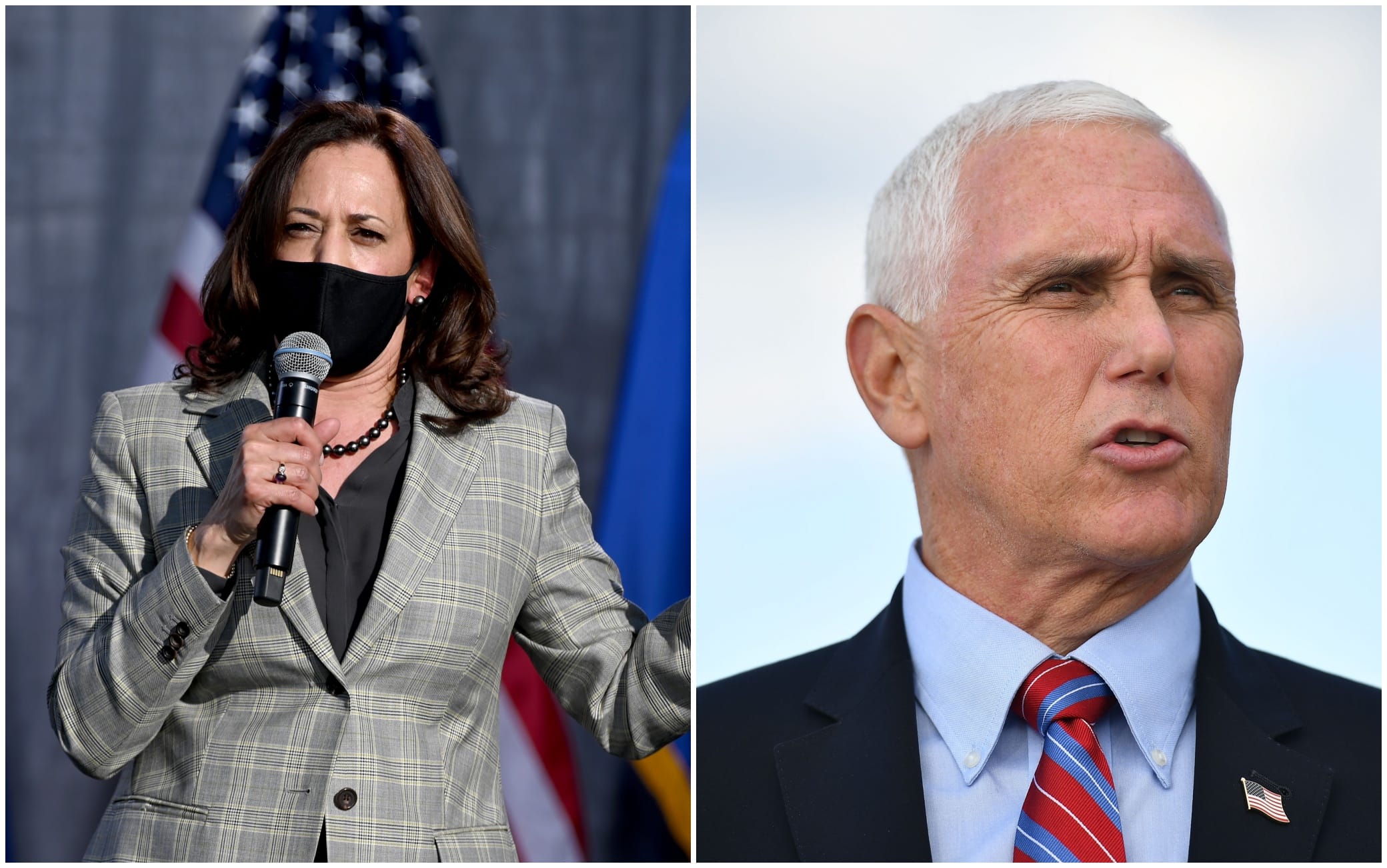 Kamala Harris e Mike Pence