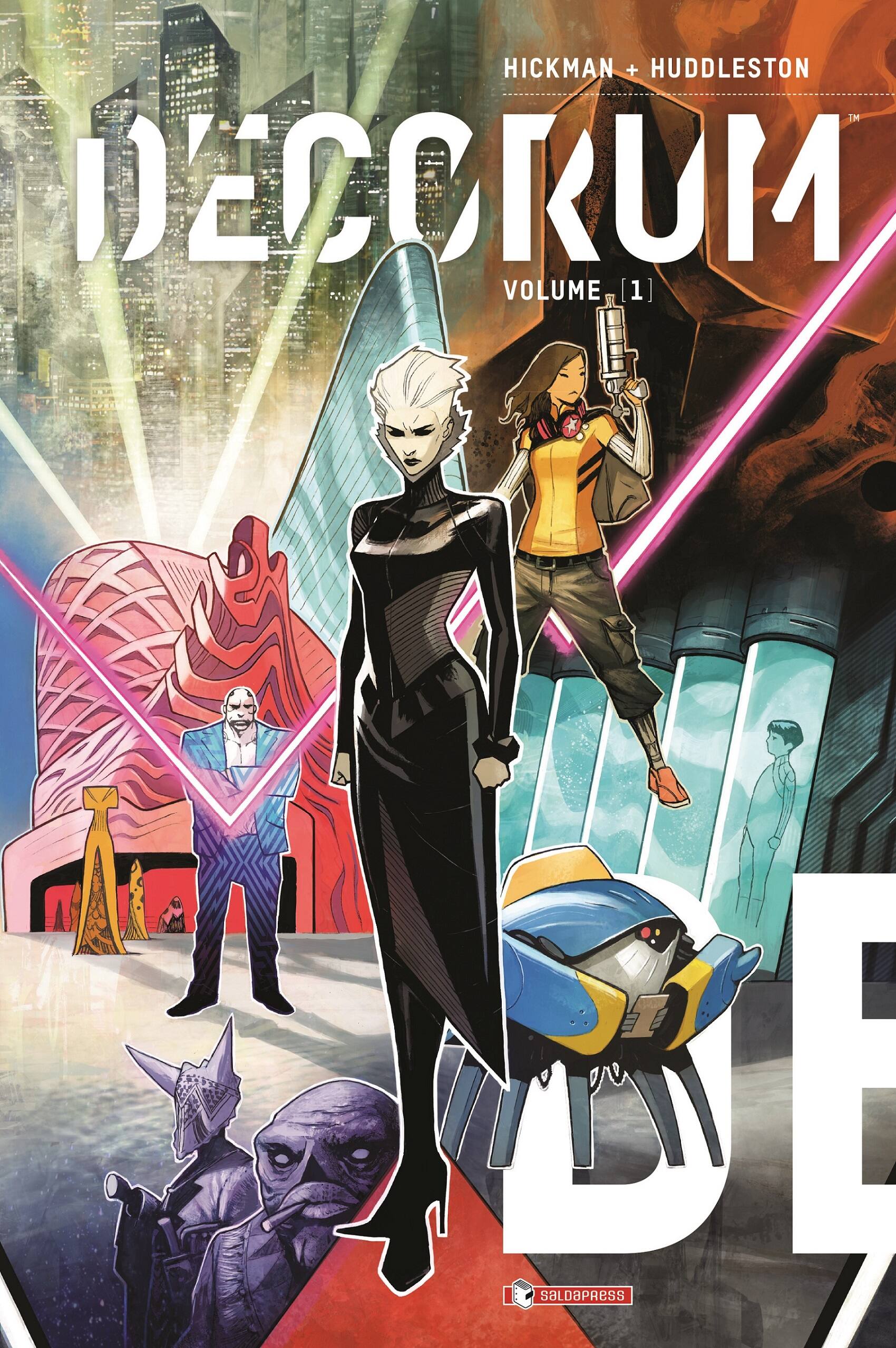 Jonathan Hickman e Mike Huddleston, Decorum vol. 1, Saldapress, 168 pagine, 19,90 euro Decorum