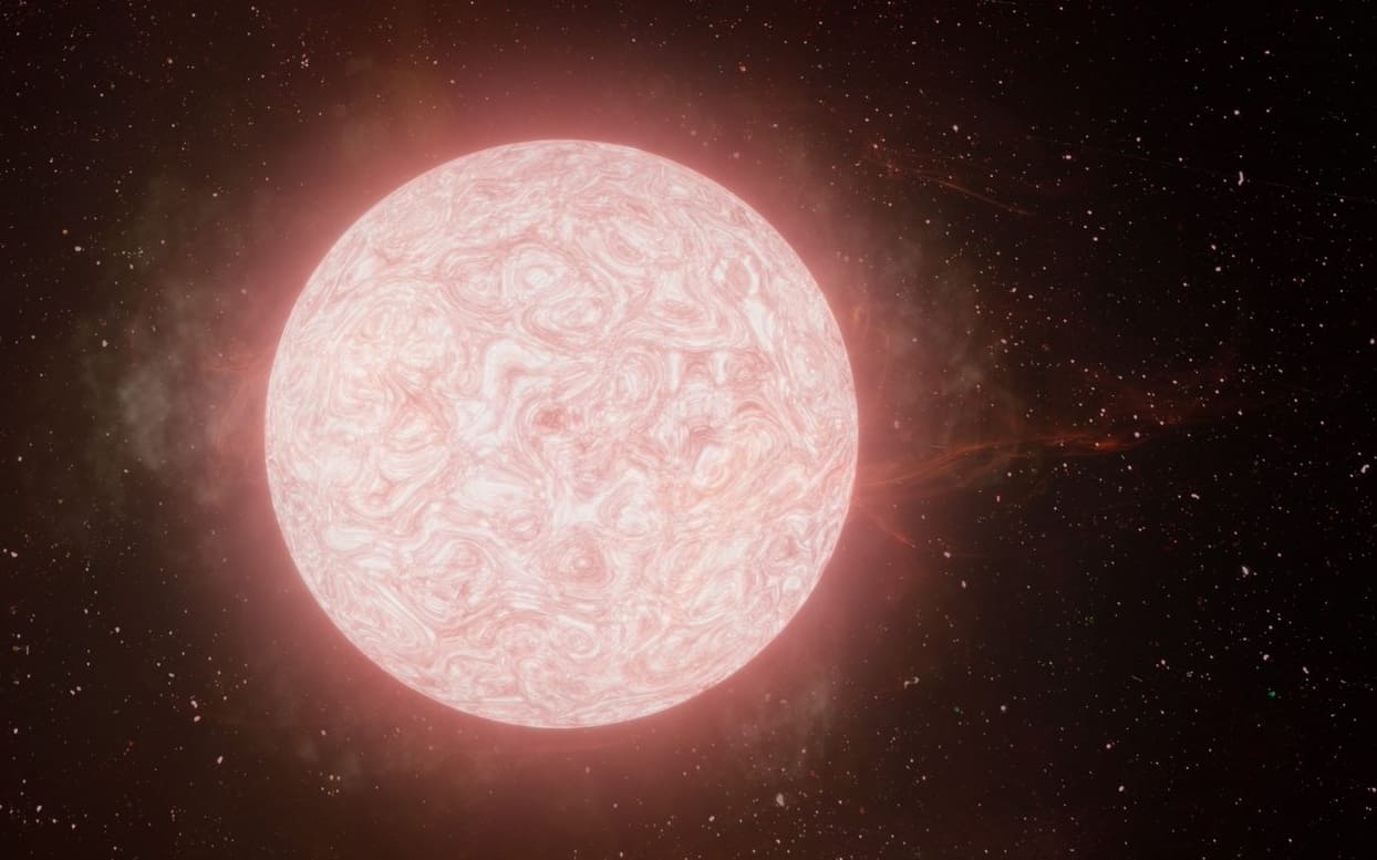 Un'immagine della stella gigante osservata