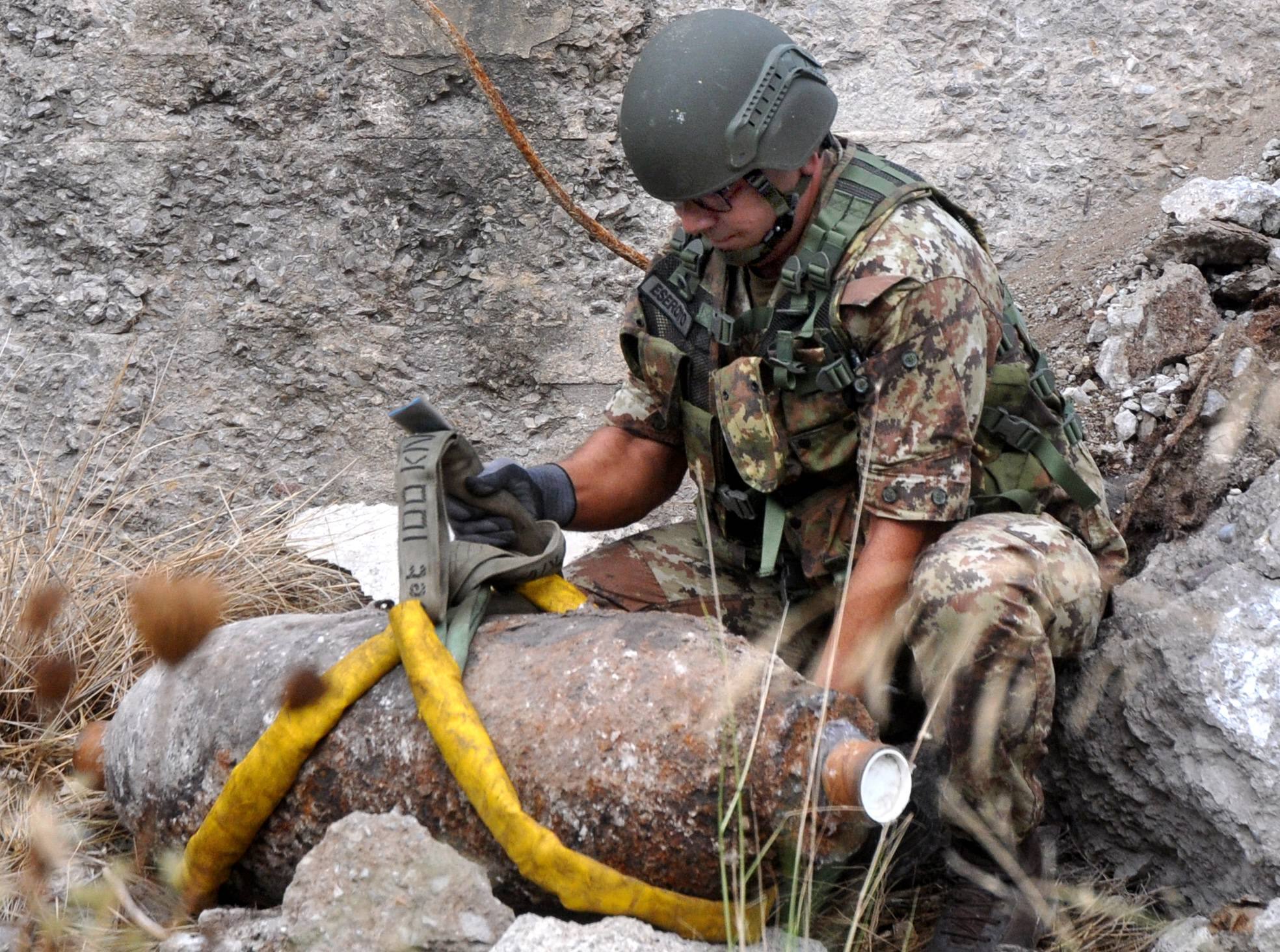 Le operazioni dei militari (4° Reggimento Genio Guastatori dell'Esercito)