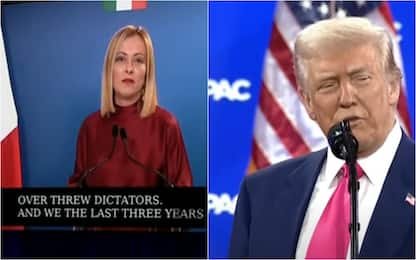 Meloni e trump