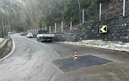 Frana su Ss 26, riapertura provvisoria l'8 e 9 gennaio