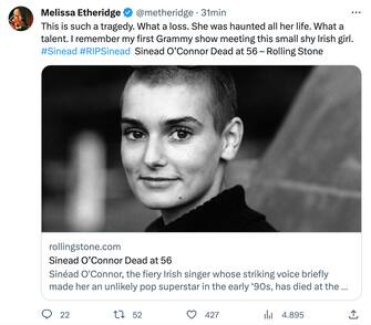 sinead o'connor Melissa Etheridge