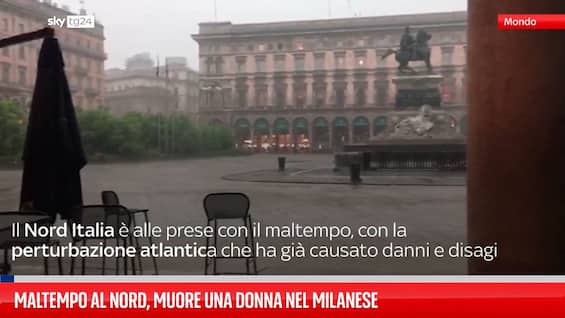 Maltempo al Nord, muore una donna nel Milanese Maltempo al Nord, muore una donna nel Milanese