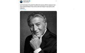 Il post di Keith Urban dedicato a Tony Bennett