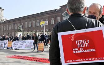 manifestazione dei lavoratori del settore cultura 'Torniamo a fare spettacolo