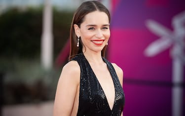 DEAUVILLE, FRANCE - SEPTEMBER 03: Emilia Clarke attends the "The Pod Generation"  premiere during the 49th Deauville American Film Festival on September 03, 2023 in Deauville, France. (Photo by Francois G. Durand/Getty Images)