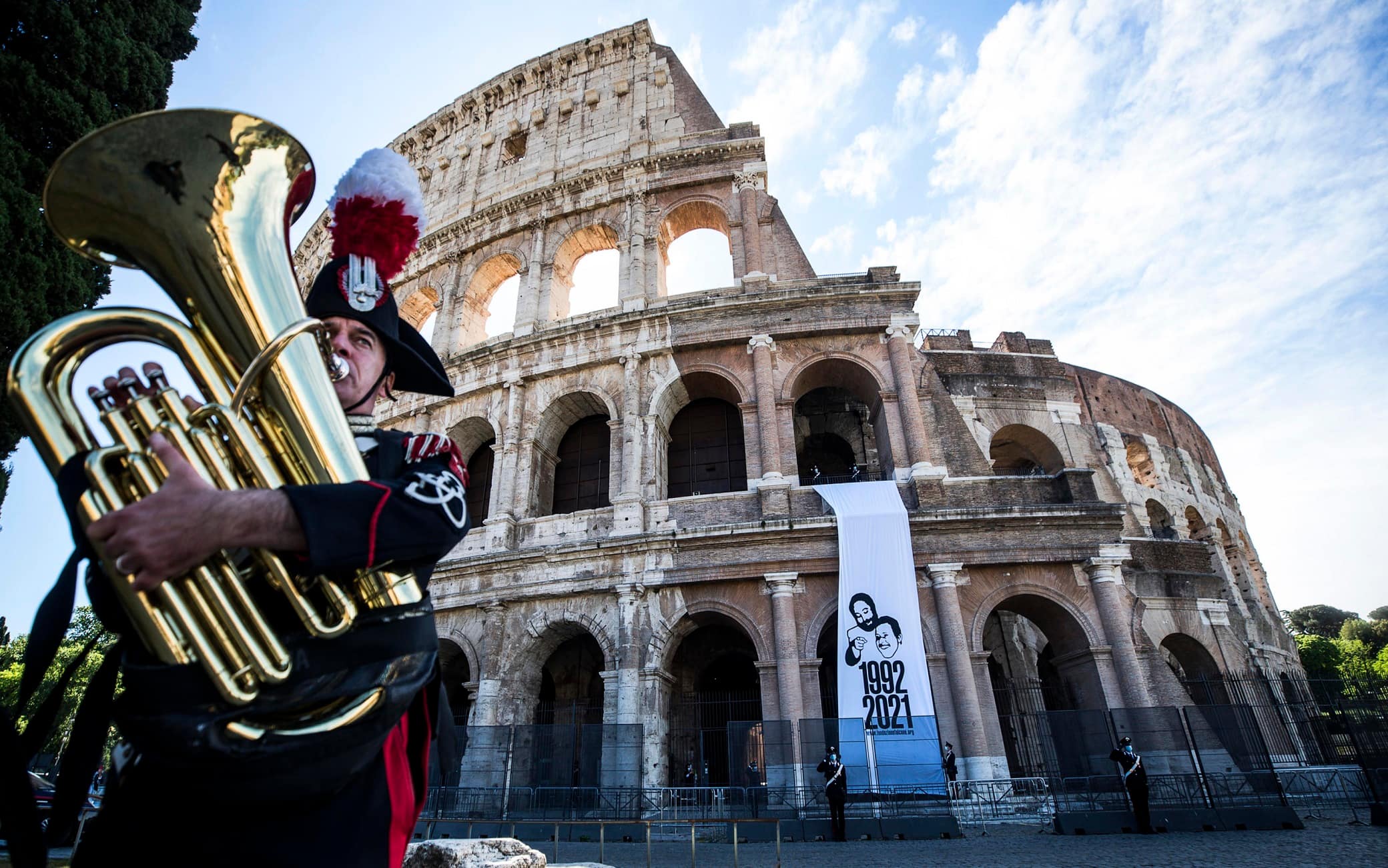 La cerimonia a Roma