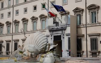 Esterno di Palazzo Chigi durante riunione del Consiglio dei ministri, Roma, 18 Settembre 2023. ANSA/GIUSEPPE LAMI