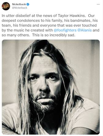 I messaggi per Taylor Hawkins