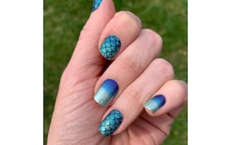 Unghie estive manicure da sirena