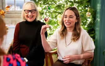 Emilia Clarke (right), co-founder and trustee of SameYou, and her mother Jenny Clarke, co-founder and CEO, during an interview with PA Media, Emilia and Jenny have been made MBEs (Member of the Order of the British Empire) in the New Year Honors list, for services to people with brain injuries.  Picture date: Monday December 18, 2023.