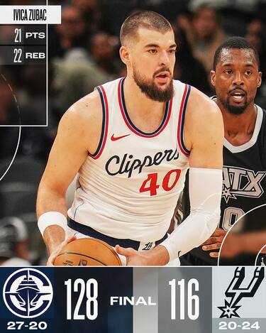 SAN ANTONIO SPURS-L.A. CLIPPERS 116-128