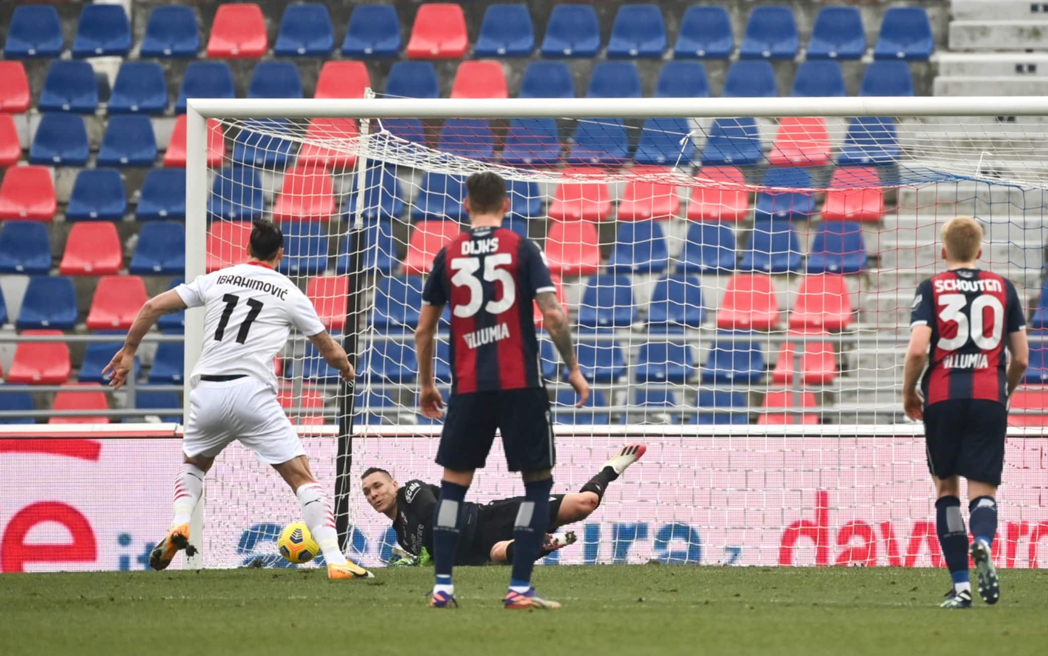 Ibra in Bologna-Milan