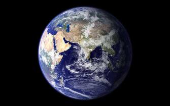 FOTO DELLA TERRA VISTA DAL SATELLITE IN ORBITA