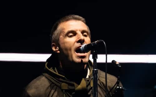 CARDIFF, WALES - JULY 04: (EDITORS NOTE: EDITORIAL USE ONLY. IMAGES MAY ONLY BE USED IN RELATION TO THE EVENT. NO COMMERCIAL USE. NO USE IN PUBLICATIONS SOLELY DEDICATED TO THE ARTIST. NO USE AFTER JULY 03, 2026.) Liam Gallagher of Oasis performs during the opening night of their Live 25' Tour at Principality Stadium on July 04, 2025 in Cardiff, Wales. (Photo by Samir Hussein/WireImage)