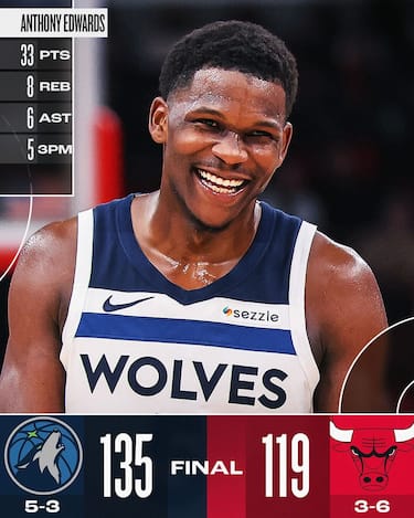 CHICAGO BULLS-MINNESOTA TIMBERWOLVES 119-135