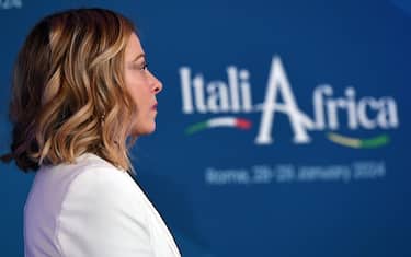 The italian Prime Minister Giorgia Meloni during the ItaliAfrica summit at the Senate in Rome, Italy, 29 January 2024
ANSA/FABIO CIMAGLIA