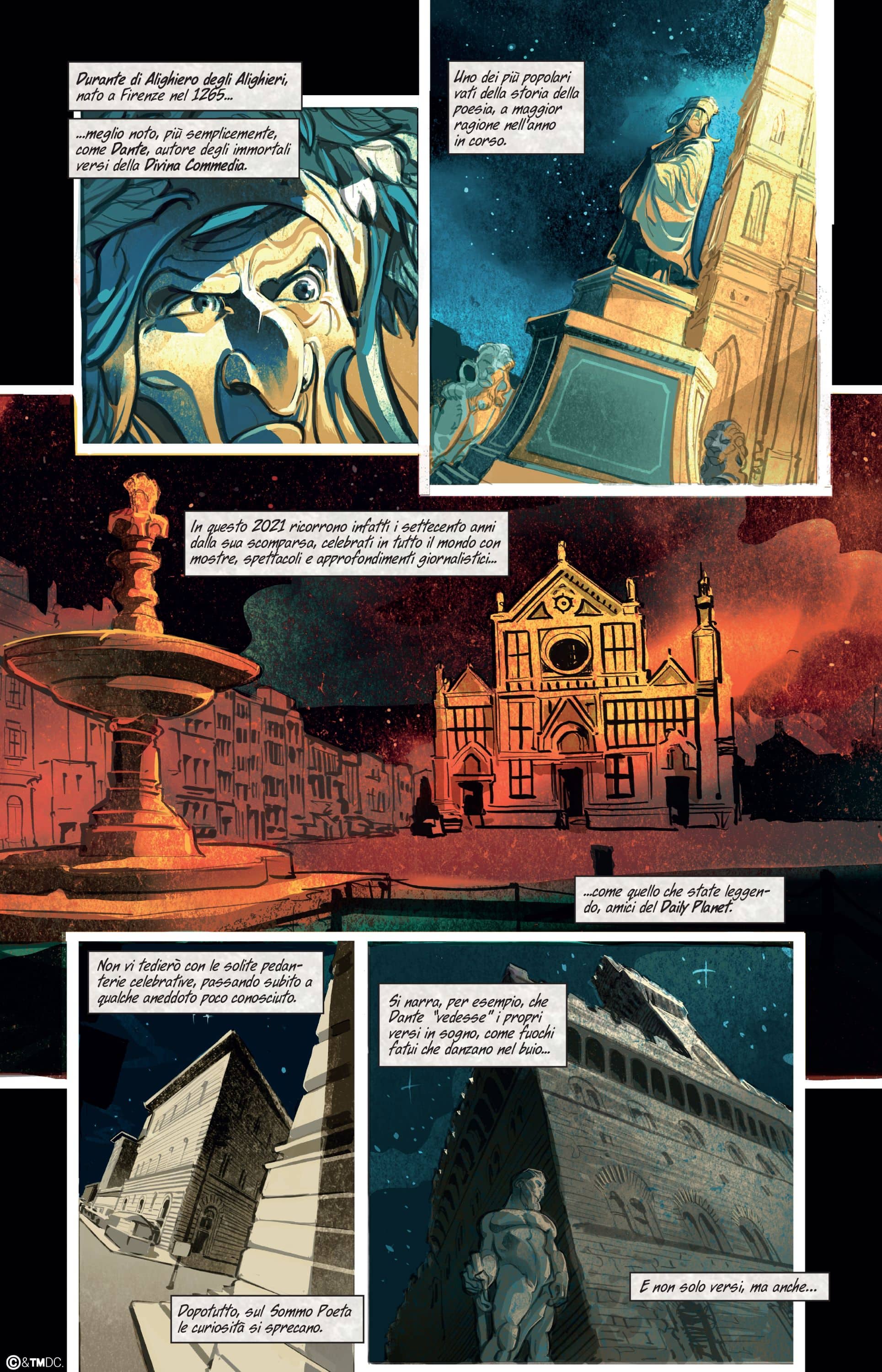 Una tavola tratta da Superman: Inferno di Marco Nucci e Fabio Celoni Una tavola tratta da Superman: Inferno di Marco Nucci e Fabio Celoni