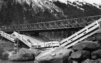 Girdwood, Alaska Earthquake Photographs. Image credit Department of Defense, 1965. (Photo by Smith Collection/Gado/Getty Images).