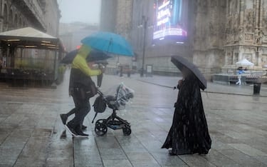 L'allerta meteo su Milano