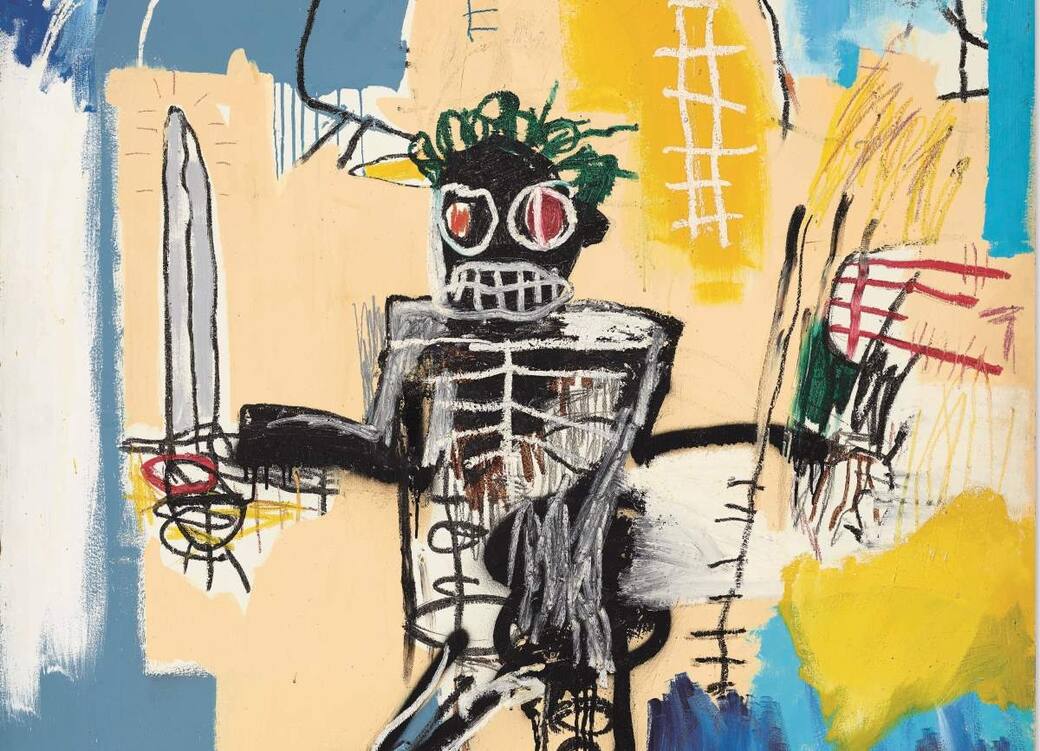Il guerriero di Jean-Michel Basquiat venduto a una cifra stellare | Sky ...