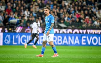 Napoli's Matteo Politano  during  Udinese Calcio vs SSC Napoli, Italian soccer Serie A match in Udine, Italy, May 06 2024