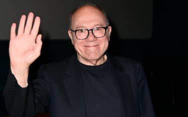 TURIN, ITALY - MARCH 22: Carlo Verdone attends the award ceremony for the "Stella Della Mole" Award by the Glocal Film Festival at Cinema Massimo on March 22, 2024 in Turin, Italy. (Photo by Stefano Guidi/Getty Images)