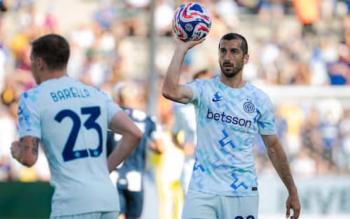 Mandatory Credit: Photo by Abram Iman/ZUMA Press Wire/Shutterstock (15362866y)
Club World Cup '25: HENRIKH MKHITARYAN (22) of FC Internazionale Milano plays against Monterrey.
Club World Cup '25: Monterrey Vs FC Internazionale Milano - 17 Jun 2025