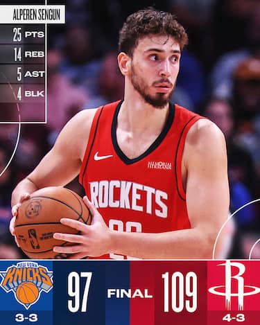 HOUSTON ROCKETS-NEW YORK KNICKS 109-97