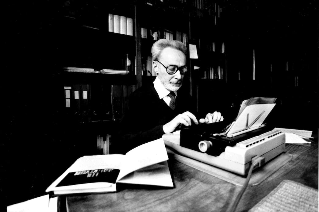 Primo Levi. Fotografia di Mauro Raffini