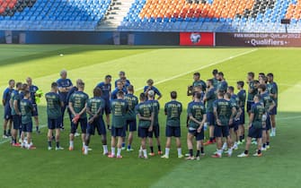 L'allenamento dell'Italia