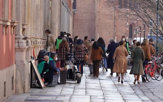 Statale, Festa del Perdono, Set del FILM che racconta l'omicidio GUCCI con Lady Gaga