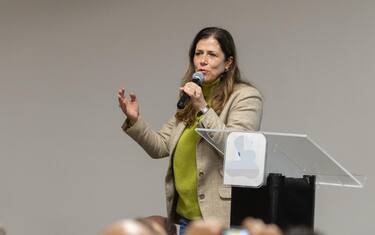 Alessandra Todde a Carbonia durante la campagna elettorale per le regionali 2024
Cagliari 20 Febrraio 2024
Ansa/ Fabio Murru