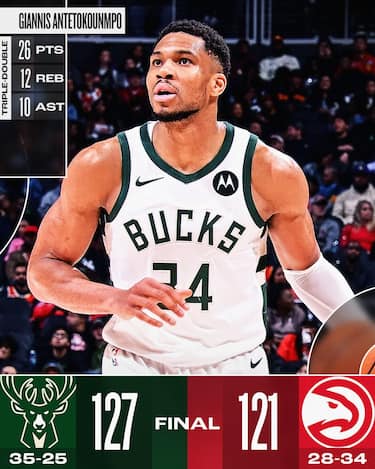 ATLANTA HAWKS-MILWAUKEE BUCKS 121-127