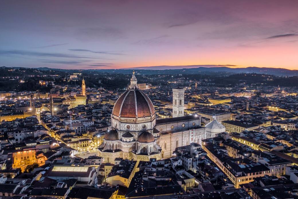 Complesso monumentale del Duomo di Firenze con la Cupola del Brunelleschi: courtesy © Opera di Santa Maria del Fiore, foto di Fabio Muzzi