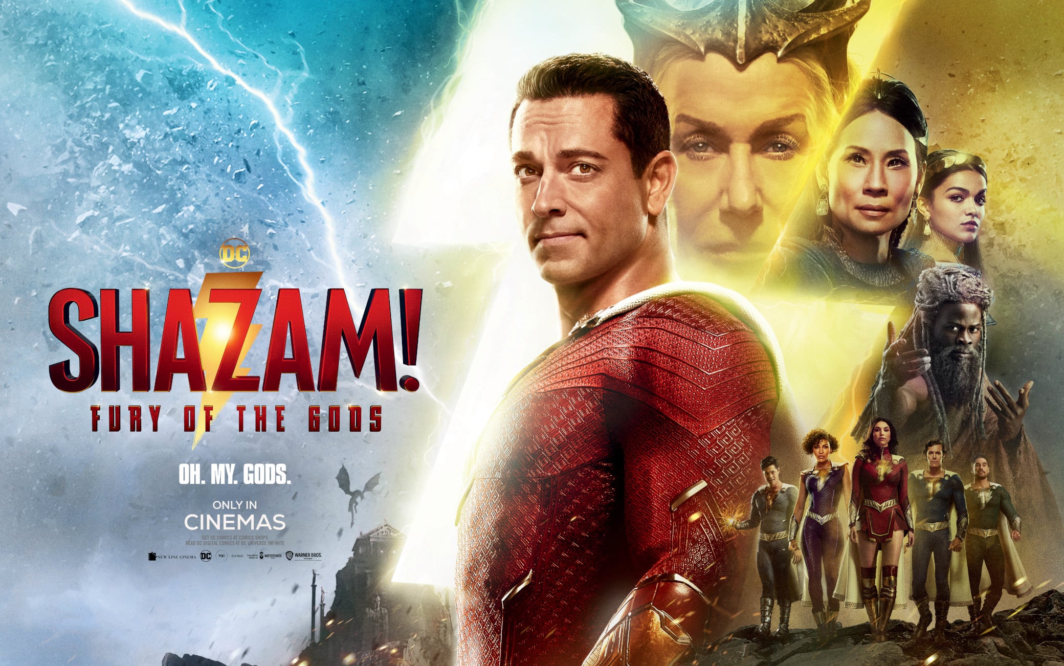 La locandina di Shazam! Furia degli Dei