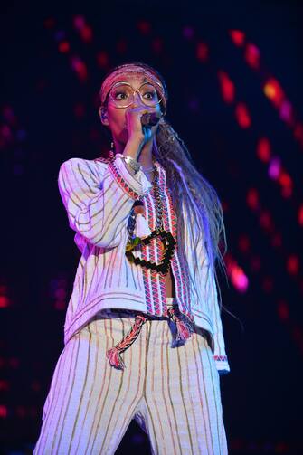 MIAMI GARDENS, FL - MARCH 10: Brandy performs during the 14th Annual Jazz in the Gardens Music Festival Day 2 at Hard Rock Stadium on March 10, 2019 in Miami gardens, Florida.   (Photo by JL/Sipa USA)