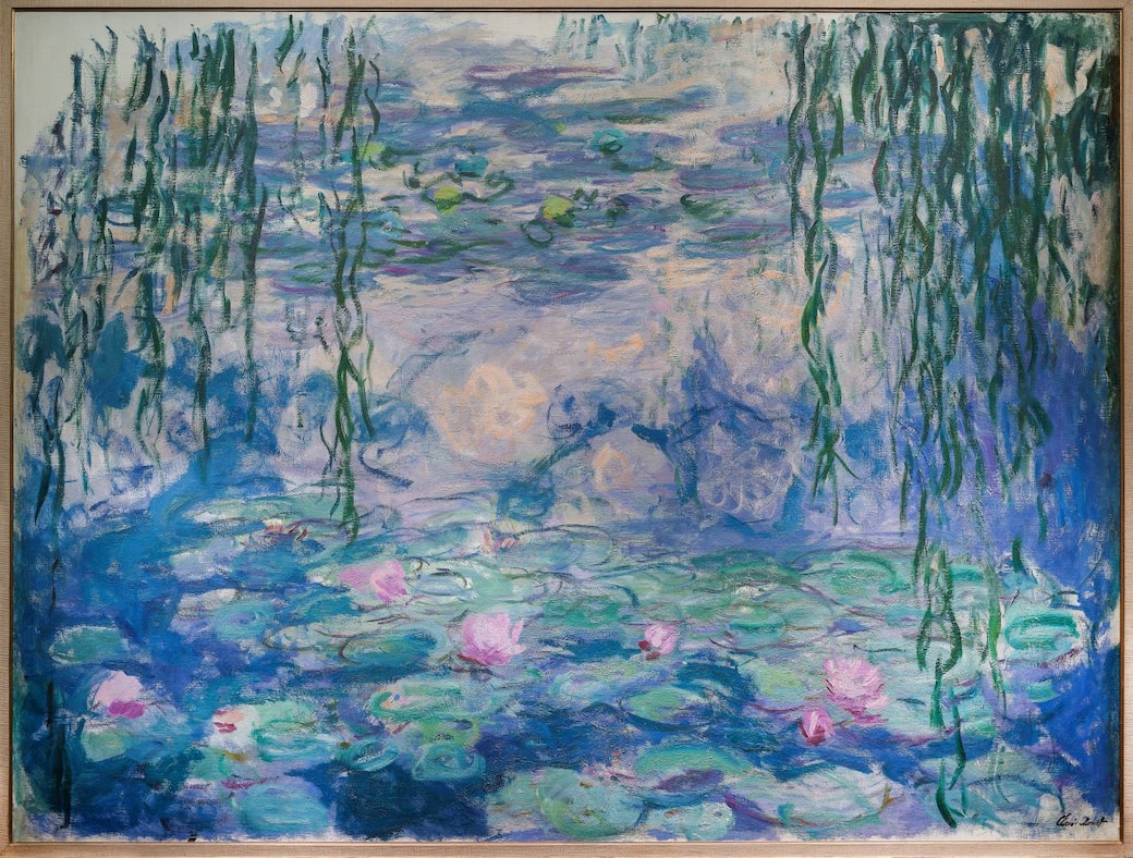 Claude Monet (1840-1926), Nymphéas. Vers 1916-1919. Huile sur toile, 150 x 197 cm. Paris, musée Marmottan Monet © musée Marmottan Monet / Studio Christian Baraja SLB