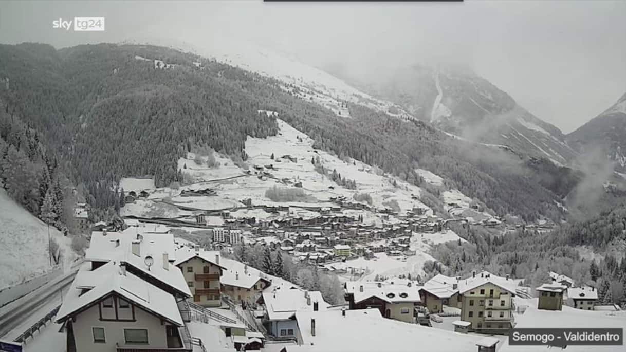 Neve in Trentino Alto Adige sopra i 1300 metri