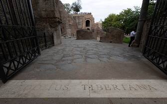 L inaugurazione dell apertura della Domus Tiberiana all interno del parco archeologico del Colosseo. Roma 20 settembre 2023
ANSA/MASSIMO PERCOSSI