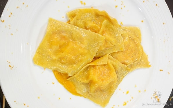 Tortelli di gamberi e papaya