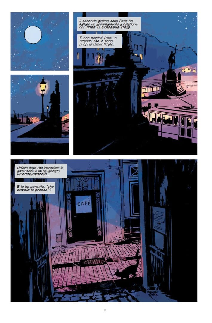 Una tavola di Night Fever di Ed Brubaker e Sean Phillips