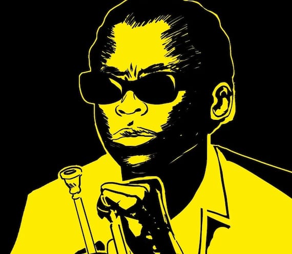 Un dettaglio della copertina di “The sound of Miles Davis”